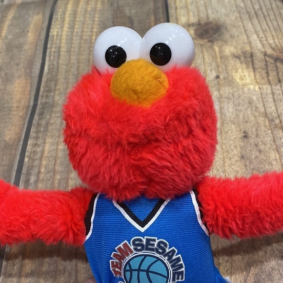 Elmo Basketball Sesame Street Doll 13” plush - Picture 2 of 6